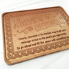 Noteworthy Chocolates Greetings Above and Beyond Personalized Chocolate Certificate Personalized custom