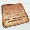 Noteworthy Chocolates Greetings Above and Beyond Personalized Chocolate Note Personalized custom