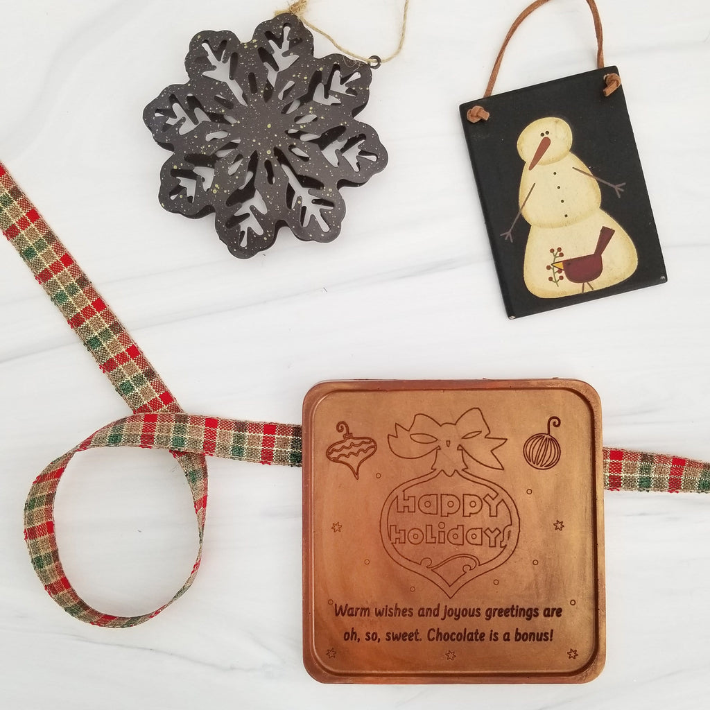 Noteworthy Chocolates Greetings Happy Holidays Personalized Chocolate Note Personalized