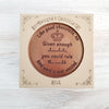 Noteworthy Chocolates Greetings Rule The World Personalized Chocolate Medallions - Box of 3 Personalized
