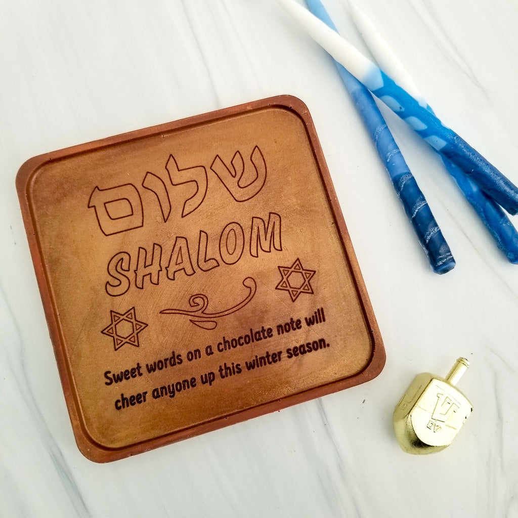 Noteworthy Chocolates Greetings Shalom Personalized Chocolate Note Personalized custom