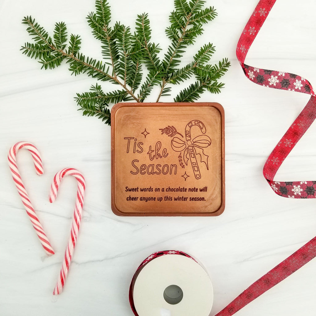 Noteworthy Chocolates Greetings Tis The Season Personalized Chocolate Note Personalized