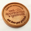 Noteworthy Chocolates Greetings With Appreciation Personalized Chocolate Medallions - Box of 3 Personalized