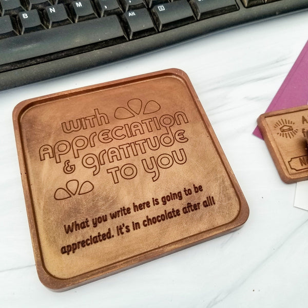 Noteworthy Chocolates Greetings With Appreciation Personalized Chocolate Note Personalized