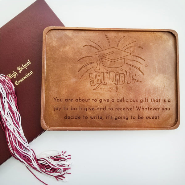 Noteworthy Chocolates Greetings You Did It Grad Personalized Chocolate Certificate Personalized custom