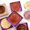 Thank You Flowers Medallion Favors (12 pcs.) Personalized custom custom engraved chocolate