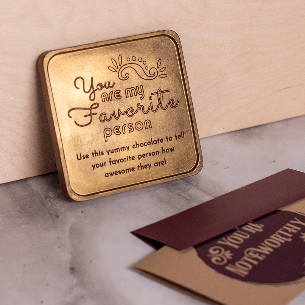Favorite Person Personalized Chocolate Note You're Magical Note Custom Chocolate Note Personalized custom custom engraved chocolate