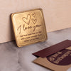 I Love You Personalized Chocolate Note Love You More Than Chocolate Custom Chocolate Note Personalized custom custom engraved chocolate