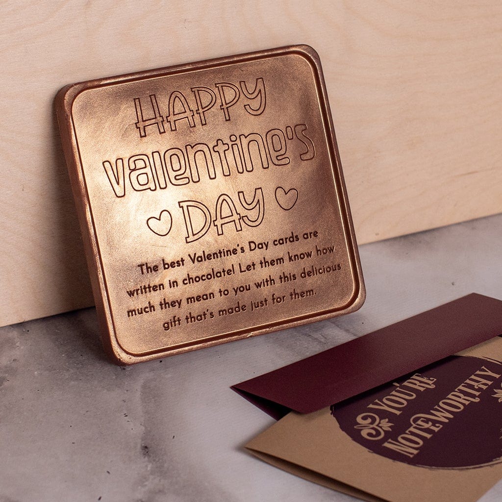 Valentine's Day Hearts Personalized Chocolate Card Personalized custom custom engraved chocolate