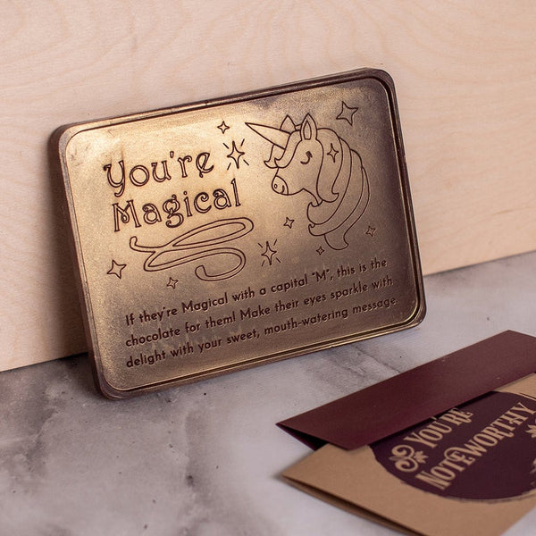 You're Magical Personalized Chocolate Certificate Personalized custom custom engraved chocolate