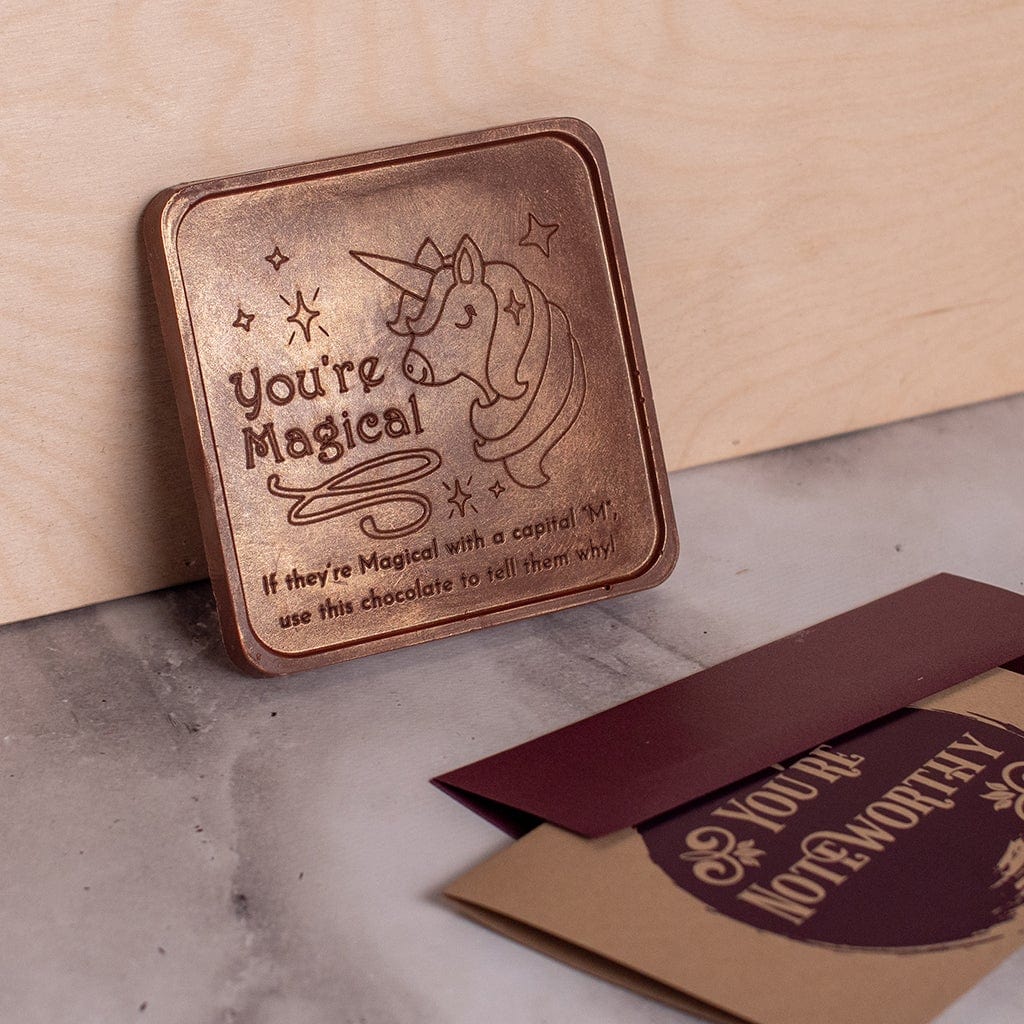 You're Magical Personalized Chocolate Note You're Magical Note Custom Chocolate Note Personalized custom custom engraved chocolate