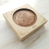 Noteworthy Chocolates Greetings Be Mine Bouquet Personalized Chocolate Medallions - Box of 3 Personalized