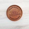 Noteworthy Chocolates Greetings Bee Well Personalized Chocolate Medallions - Box of 3 Personalized