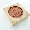 Noteworthy Chocolates Greetings Birthday Cake Personalized Chocolate Medallions - Box of 3 Personalized
