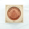 Noteworthy Chocolates Greetings Birthday Cake Personalized Chocolate Medallions - Box of 3 Personalized