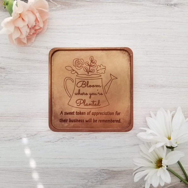 Noteworthy Chocolates Greetings Bloom Where You're Planted Personalized Chocolate Note Personalized custom