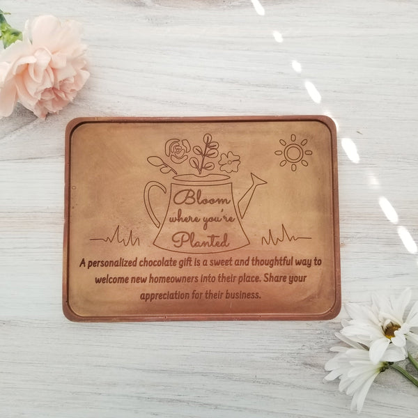 Noteworthy Chocolates Greetings Bloom Where You're Planted Personalized Chocolate Certificate Personalized custom
