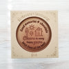 Noteworthy Chocolates Greetings Cheers To Many Happy Years Personalized Chocolate Medallions - Box of 3 Personalized custom