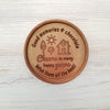 Noteworthy Chocolates Greetings Cheers To Many Happy Years Personalized Chocolate Medallions - Box of 3 Personalized custom