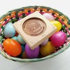 Noteworthy Chocolates Greetings Easter Basket Personalized Chocolate Medallions - Box of 3 Personalized custom
