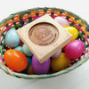 Noteworthy Chocolates Greetings Easter Basket Personalized Chocolate Medallions - Box of 3 Personalized custom
