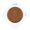Happy Anniversary Personalized Chocolate Medallions - Box of 3 Personalized custom custom engraved chocolate