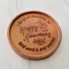 Noteworthy Chocolates Greetings Happy Anniversary Personalized Chocolate Medallions - Box of 3 Personalized