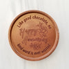 Happy Anniversary Personalized Chocolate Medallions - Box of 3 Personalized custom custom engraved chocolate