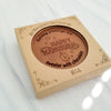 Noteworthy Chocolates Greetings Happy Hanukkah Stars Personalized Chocolate Medallions - Box of 3 Personalized custom