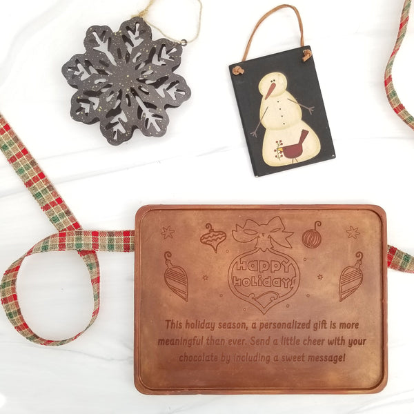 Noteworthy Chocolates Greetings Happy Holidays Personalized Chocolate Certificate Personalized