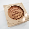 Noteworthy Chocolates Greetings Happy Thanksgiving Personalized Chocolate Medallions - Box of 3 Personalized