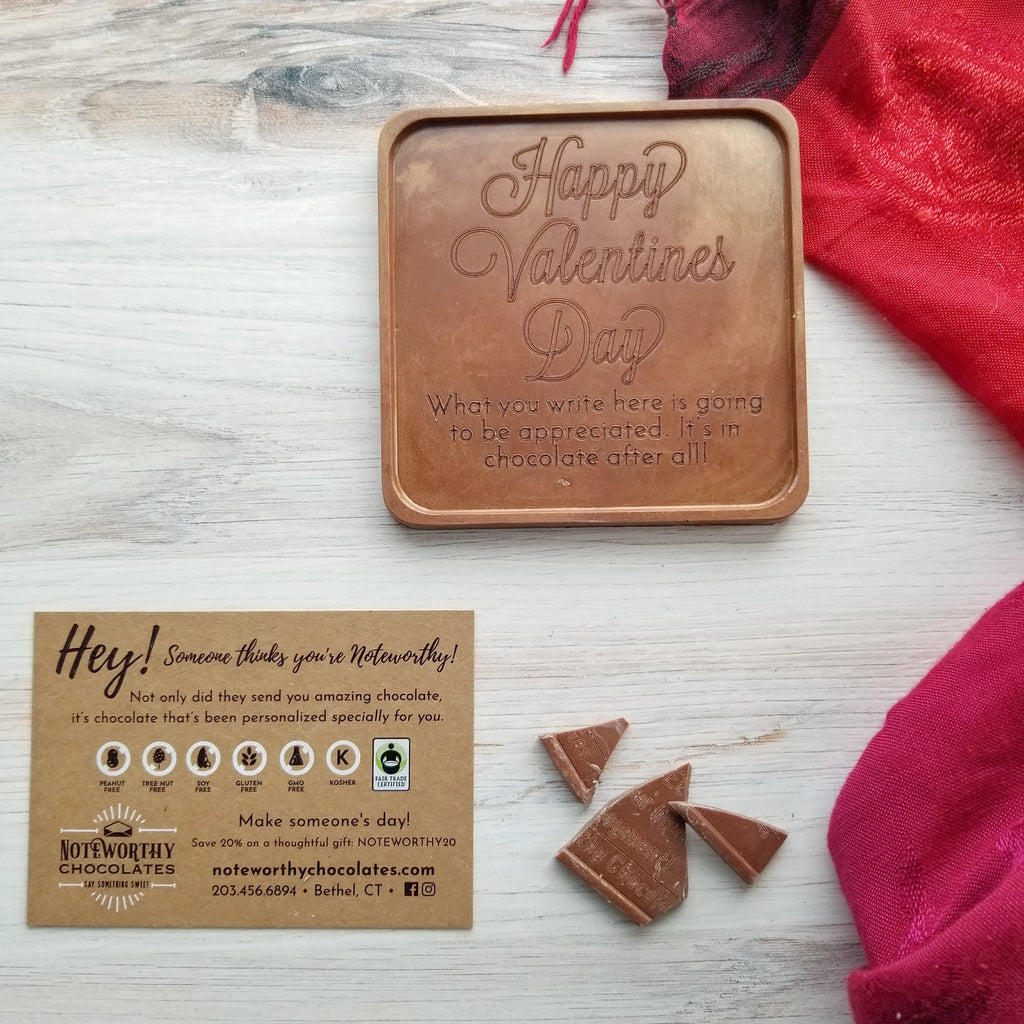 Noteworthy Chocolates Greetings Happy Valentine's Day Personalized Chocolate Note You're Magical Note Custom Chocolate Note Personalized