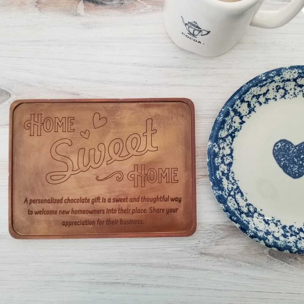 Noteworthy Chocolates Greetings Home Sweet Home Personalized Chocolate Certificate Personalized custom