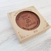 Noteworthy Chocolates Greetings Keep Calm Personalized Chocolate Medallions - Box of 3 Personalized custom