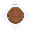 Noteworthy Chocolates Greetings Life Happens Personalized Chocolate Medallions - Box of 3 Personalized