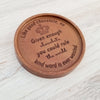 Noteworthy Chocolates Greetings Rule The World Personalized Chocolate Medallions - Box of 3 Personalized