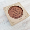 Noteworthy Chocolates Greetings Rule The World Personalized Chocolate Medallions - Box of 3 Personalized