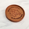 Noteworthy Chocolates Greetings Season's Greetings Snowman Personalized Chocolate Medallions - Box of 3 Personalized