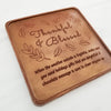 Noteworthy Chocolates Greetings Thankful and Blessed Personalized Chocolate Card Personalized custom