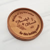 Noteworthy Chocolates Greetings Thankful and Blessed Personalized Chocolate Medallions - Box of 3 Personalized