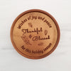Noteworthy Chocolates Greetings Thankful and Blessed Personalized Chocolate Medallions - Box of 3 Personalized