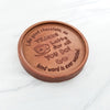 Noteworthy Chocolates Greetings Thanks A Latte Personalized Chocolate Medallions - Box of 3 Personalized