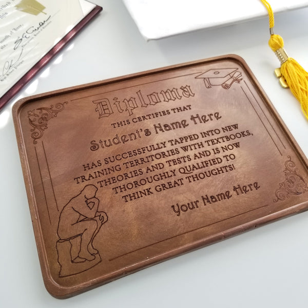 Noteworthy Chocolates Greetings Thinker Diploma Personalized Chocolate Certificate Personalized custom