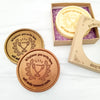 Noteworthy Chocolates Greetings Trophy Personalized Chocolate Medallions - Box of 3 Personalized