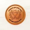 Noteworthy Chocolates Greetings Trophy Personalized Chocolate Medallions - Box of 3 Personalized