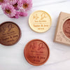 We Do Love Chocolate Medallion Favors (12 pcs.) Personalized custom custom engraved chocolate
