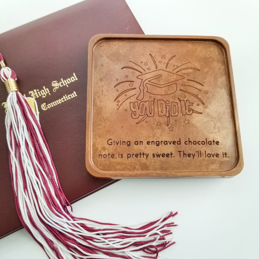Noteworthy Chocolates Greetings You Did It Grad Personalized Chocolate Note Personalized custom