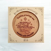 Noteworthy Chocolates Greetings Merry Christmas Personalized Chocolate Medallions - Box of 3 Personalized