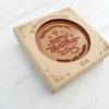 Noteworthy Chocolates Greetings Merry Christmas Personalized Chocolate Medallions - Box of 3 Personalized